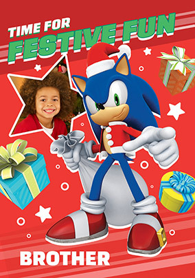 Sonic Brother Christmas Photo Card