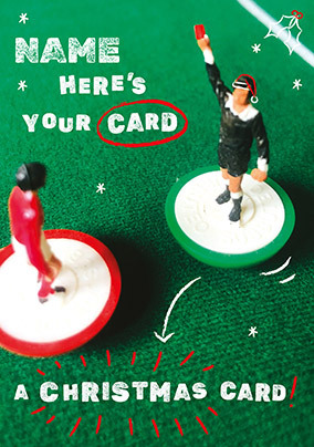 Subbuteo Here's Your Christmas Card