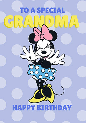 Minne Mouse Special Grandma Birthday Card