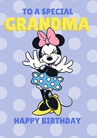 Tap to view Minne Mouse Special Grandma Birthday Card