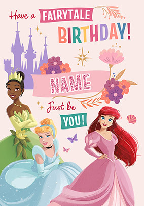 Disney Princesses Fairytale Birthday Card