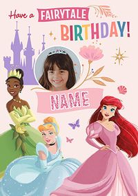 Tap to view Disney Princesses Fairytale Birthday Photo Card