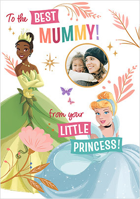 Disney Princesses To Mummy Birthday Photo Card