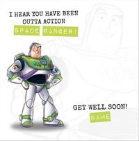 Tap to view Buzz Lightyear Personalised Get Well Card