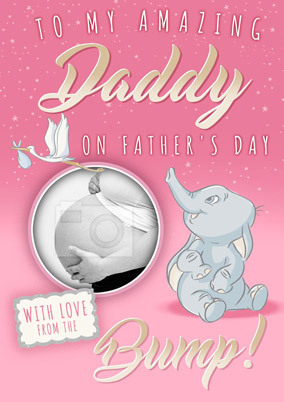 Dumbo - From the Bump Father's Day Photo Card