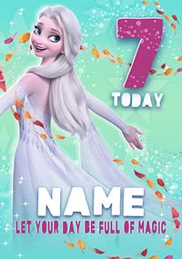 Tap to view Frozen Elsa 7th Birthday Card