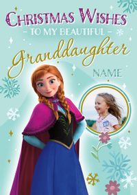 Tap to view Frozen Anna Granddaughter Christmas Photo Card