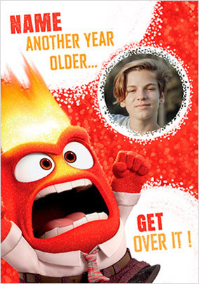 Inside Out - Anger Photo Upload Birthday Card