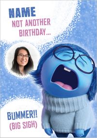 Tap to view Inside Out - Sadness Photo Upload Birthday Card
