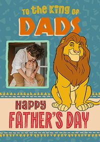 Tap to view The Lion King - King Of Dads Happy Father's Day Photo Card