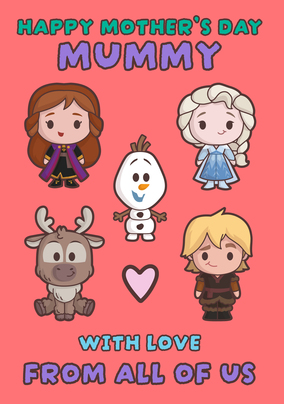 Frozen Characters Mothers Day Card