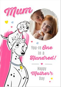 Tap to view 101 Dalmatians You're One In A Hundred Mother's Day Photo Card