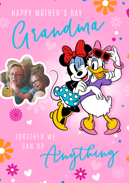 Minnie & Daisy Grandma Mother's Day Photo Card