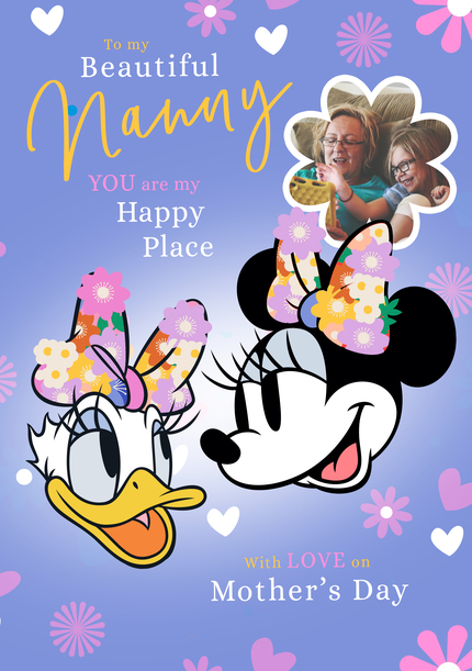 Minnie & Daisy Nanny Mother's Day Photo Card