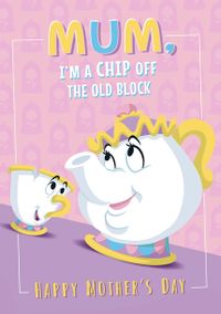 Tap to view Mrs Potts and Chip Mother's Day Card