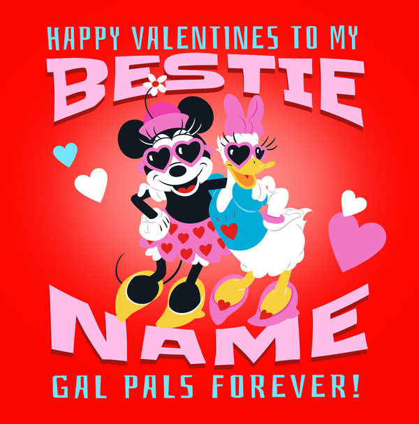 Disney Minnie Daisy  Gal Pals Valentines Card