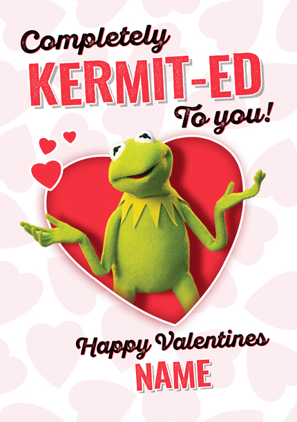 Muppets Completely Kermit-ed Valentine's Day Card