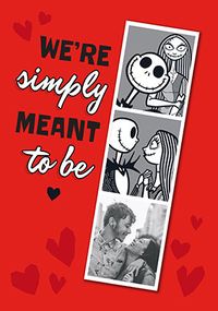 Tap to view Disney Nightmare Before Christmas Meant to Be Valentines Card