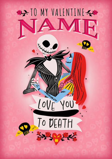 Nightmare Before Christmas Valentine's Day Card