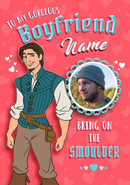 Tangled Flynn Rider Boyfriend Valentine's Day Photo Card