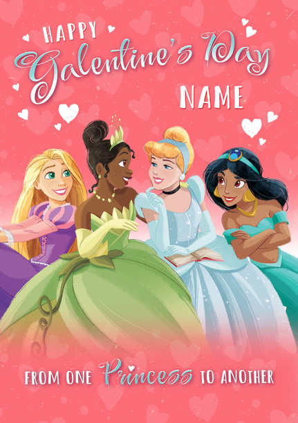 Galentine's Disney Princess Valentine's Day Card