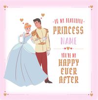 Tap to view Cinderella Square Valentine's Day Card