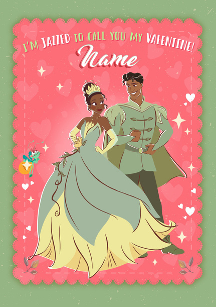 Princess And The Frog Valentine's Day Card