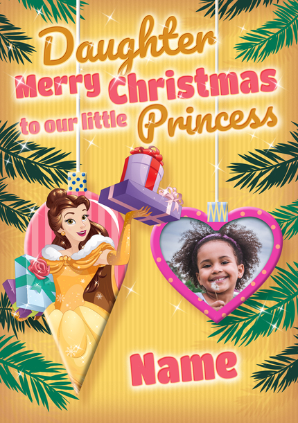 Belle Daughter Christmas Photo Card