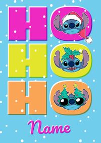 Tap to view Stitch Ho Ho Ho Christmas Card