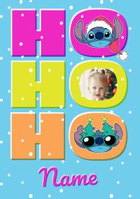 Tap to view Stitch Ho Ho Ho Christmas Photo Card