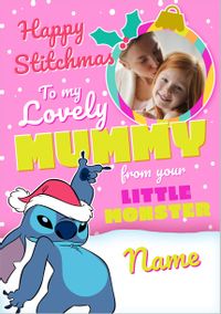 Tap to view Stitch To Mummy Christmas Photo card