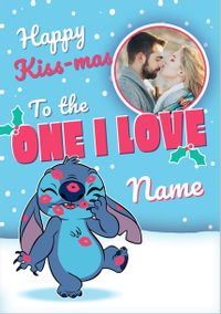 Tap to view Stitch To The One I Love Christmas Photo Card