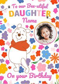 Tap to view Winnie The Pooh Daughter Birthday Photo Card