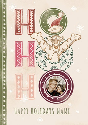 Tigger - Happy Holidays Photo Christmas Card