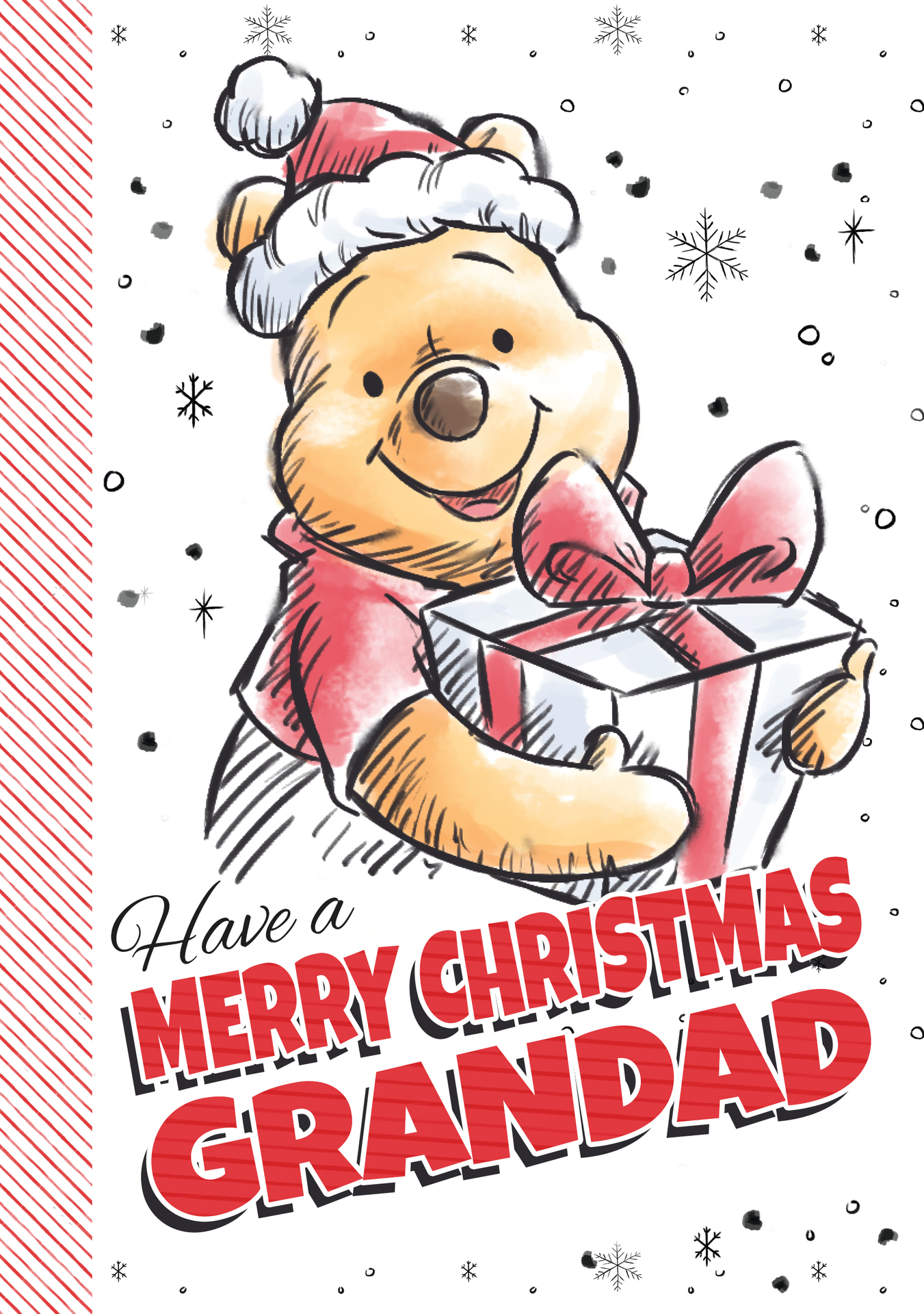 Disney's Winnie the Pooh Grandad Christmas Card