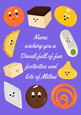 Lots of Mithai Diwali Card