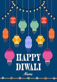 Tap to view Lanterns Happy Diwali Card