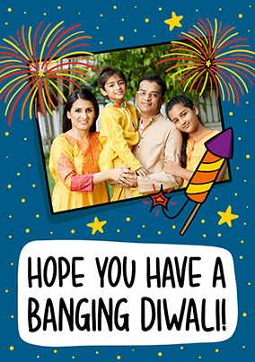 Banging Diwali Photo Card