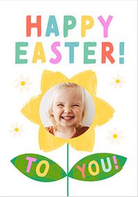 Tap to view Happy Easter to You Daffodil Photo Card