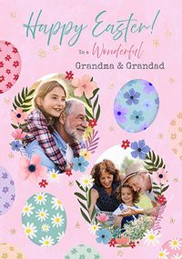 Tap to view Wonderful Grandma and Grandpa 2 Photo Easter Card