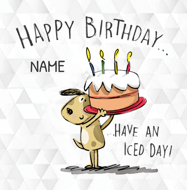 Iced Day Kids Birthday Card