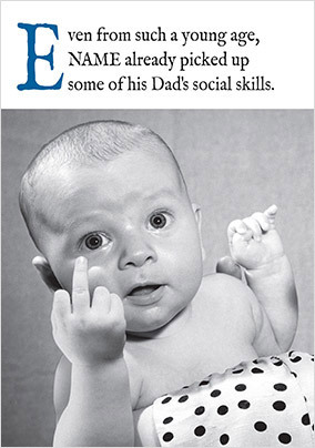 Social Skills Father's Day Card