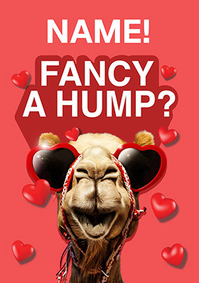 Fancy A Hump Valentine's Day Card