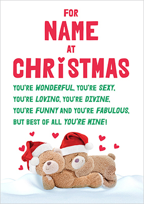 Cuddly Bears Christmas Card