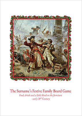 Family Board Game Christmas Card