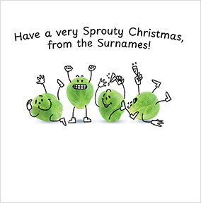 Sprouty Square Christmas Card