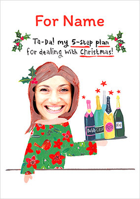 5 Step Plan Christmas Photo Card