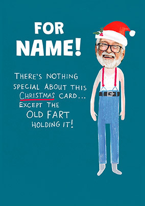 Old Fart Christmas Photo Card