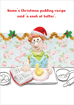 Knob Of Butter Christmas Card