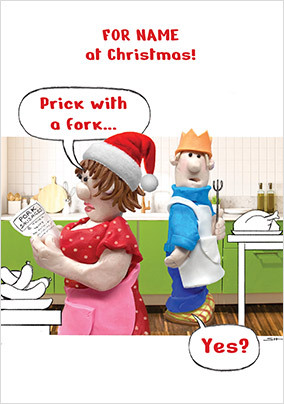 Prick With A Fork Christmas Card